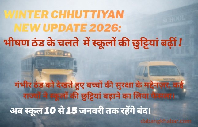Winter Chhuttiyan New Update 2026: