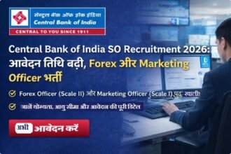 Central Bank of India SO Recruitment 2026:
